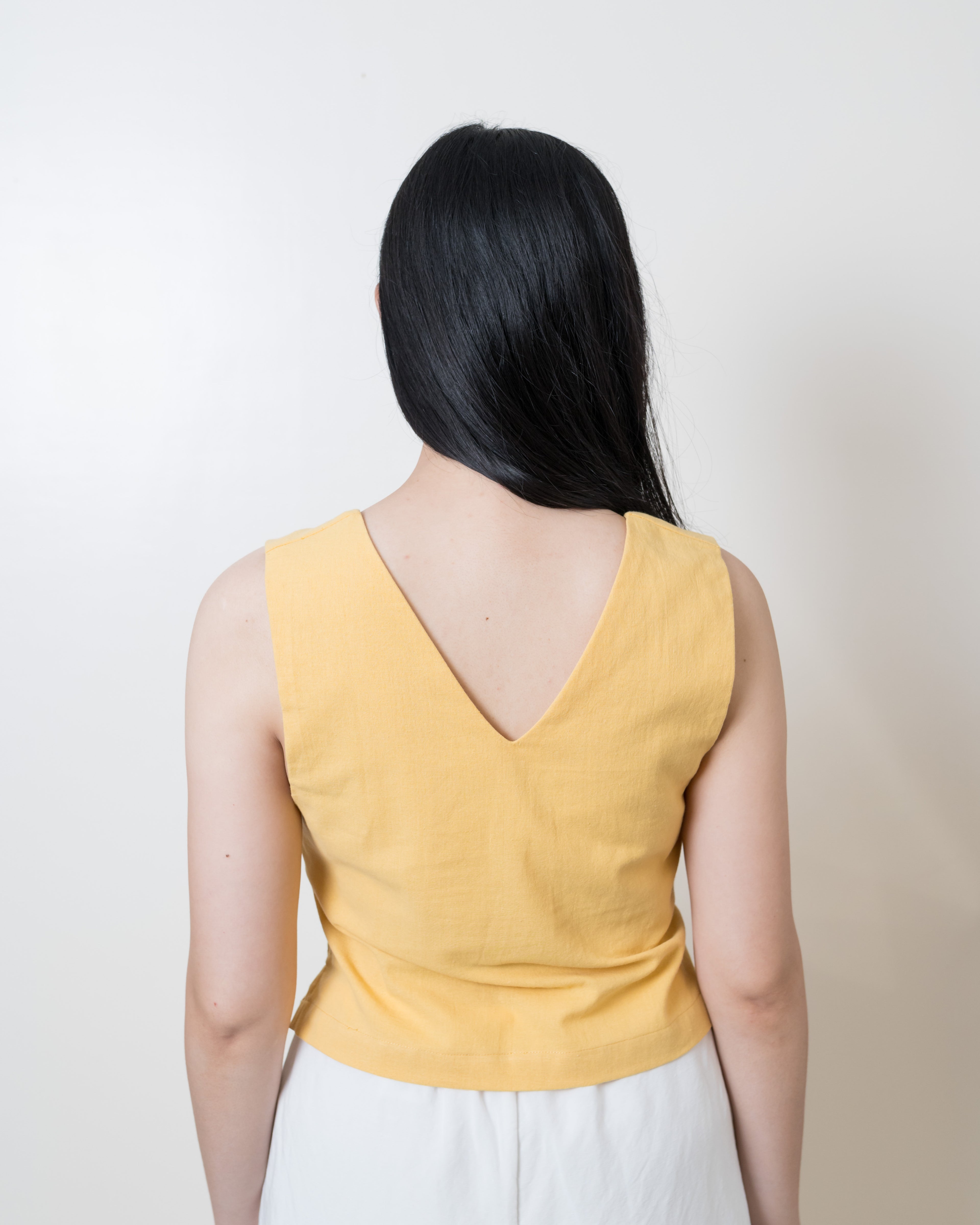 Evergreen Reversible Top - Sun Yellow