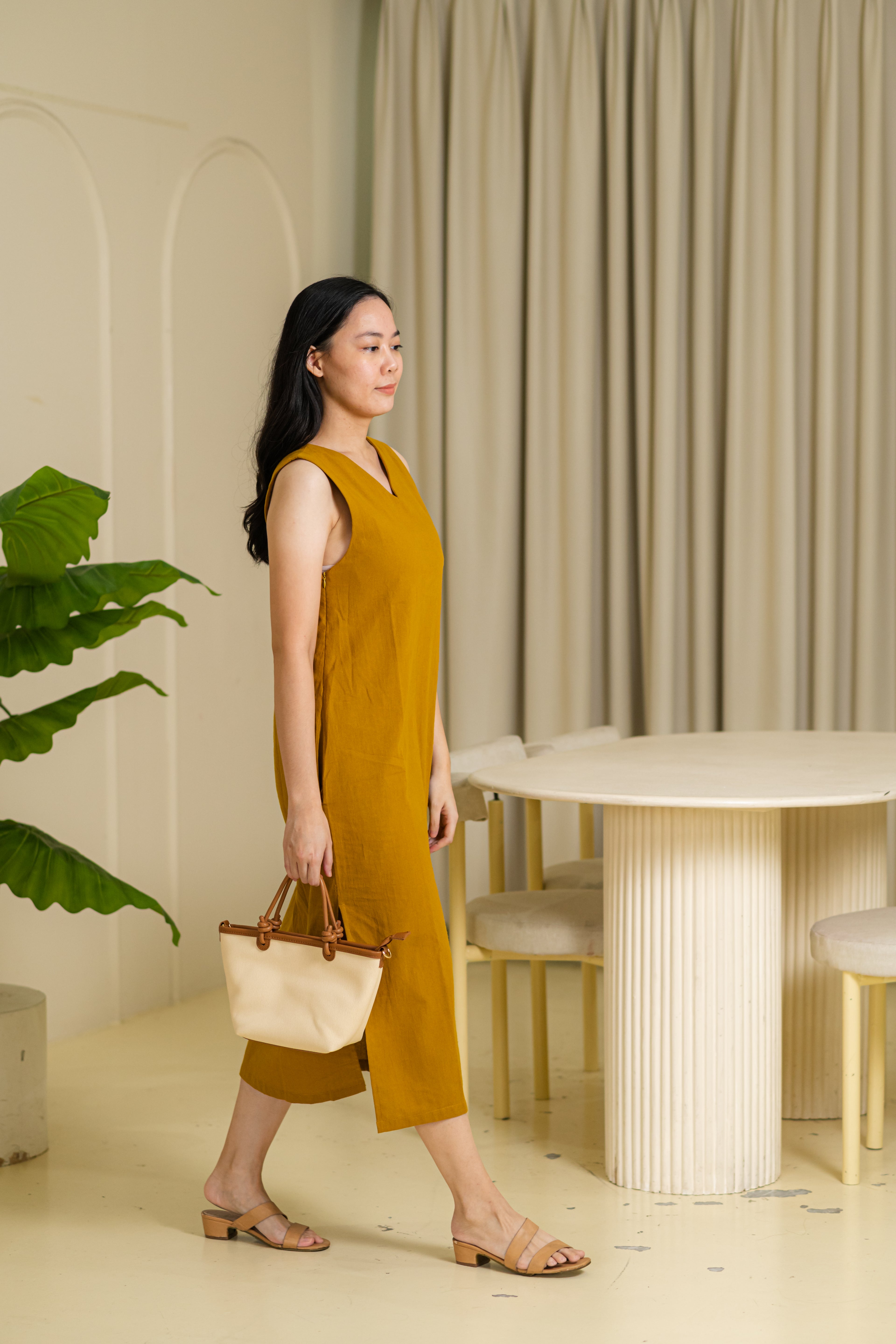 Evergreen Reversible Dress - Honey