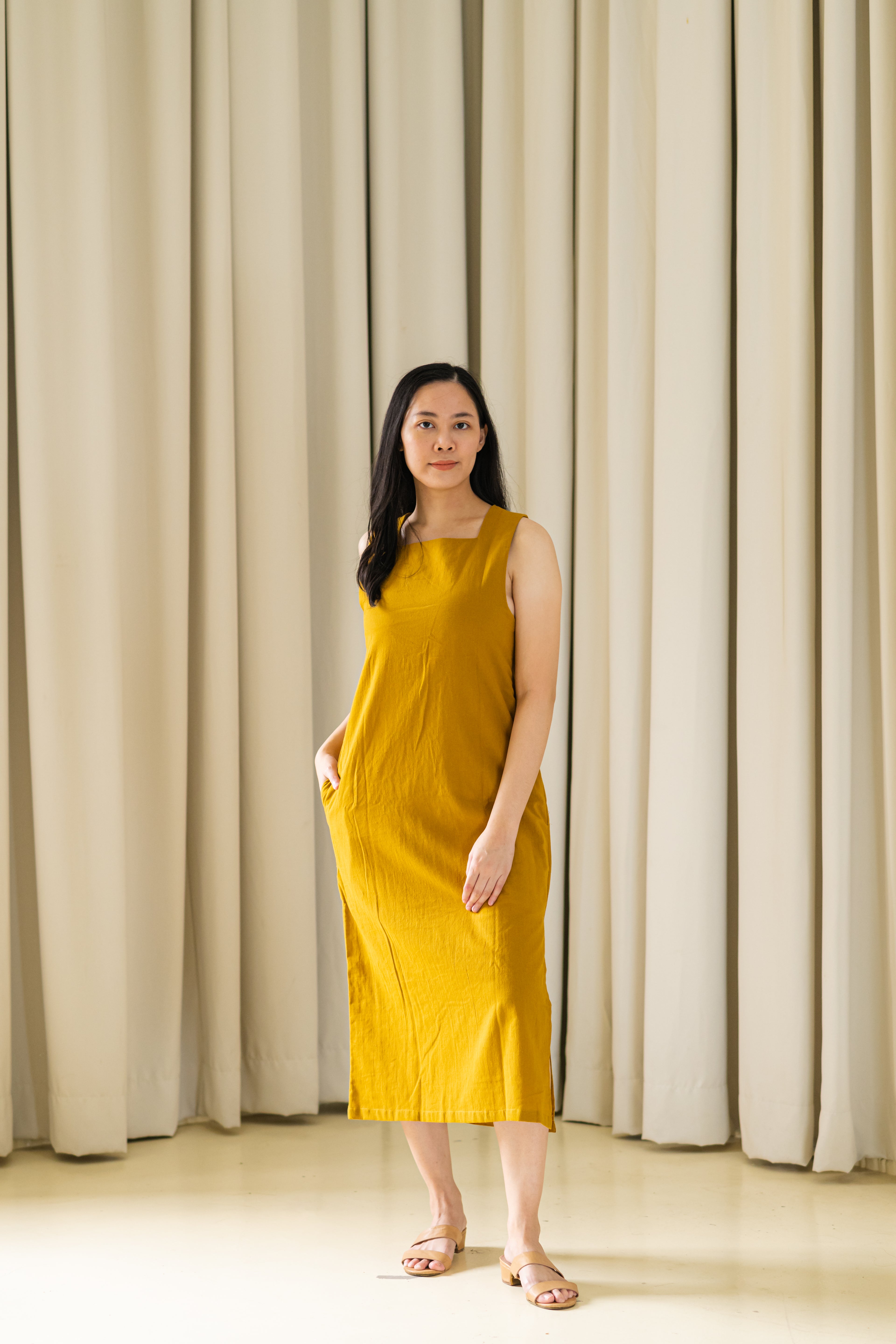Evergreen Reversible Dress - Honey