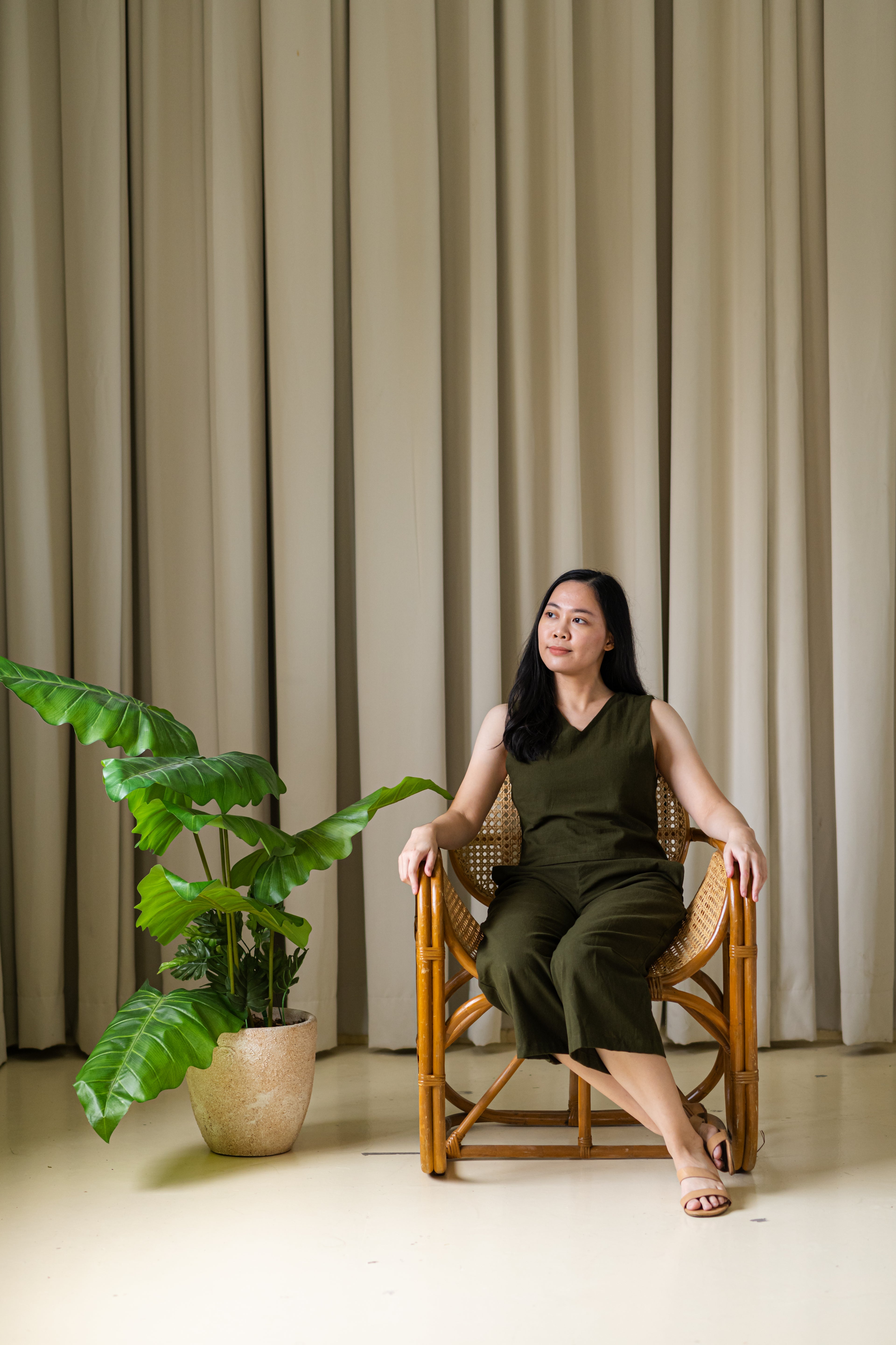 Evergreen Reversible Top - Moss
