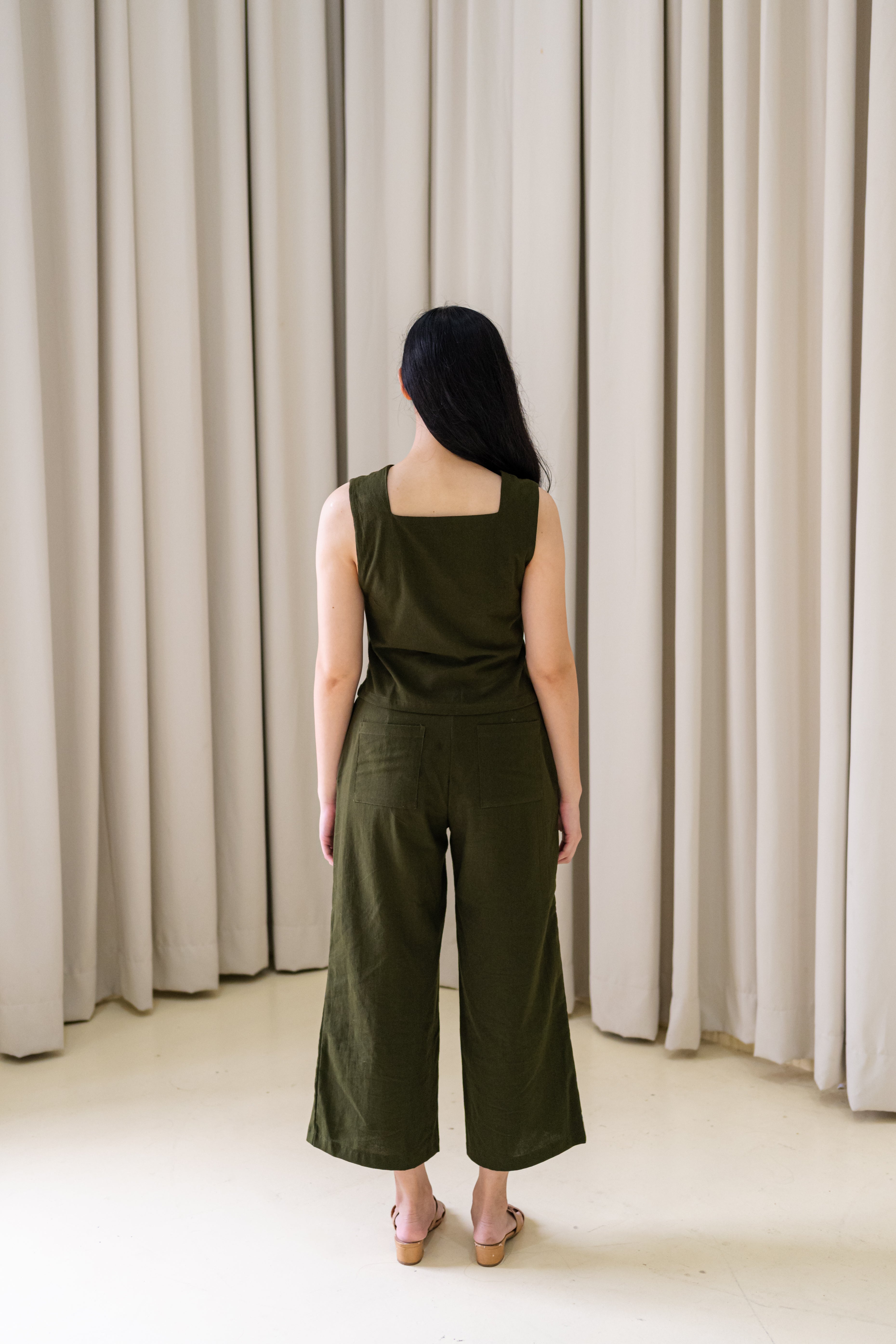 Evergreen Reversible Top - Moss