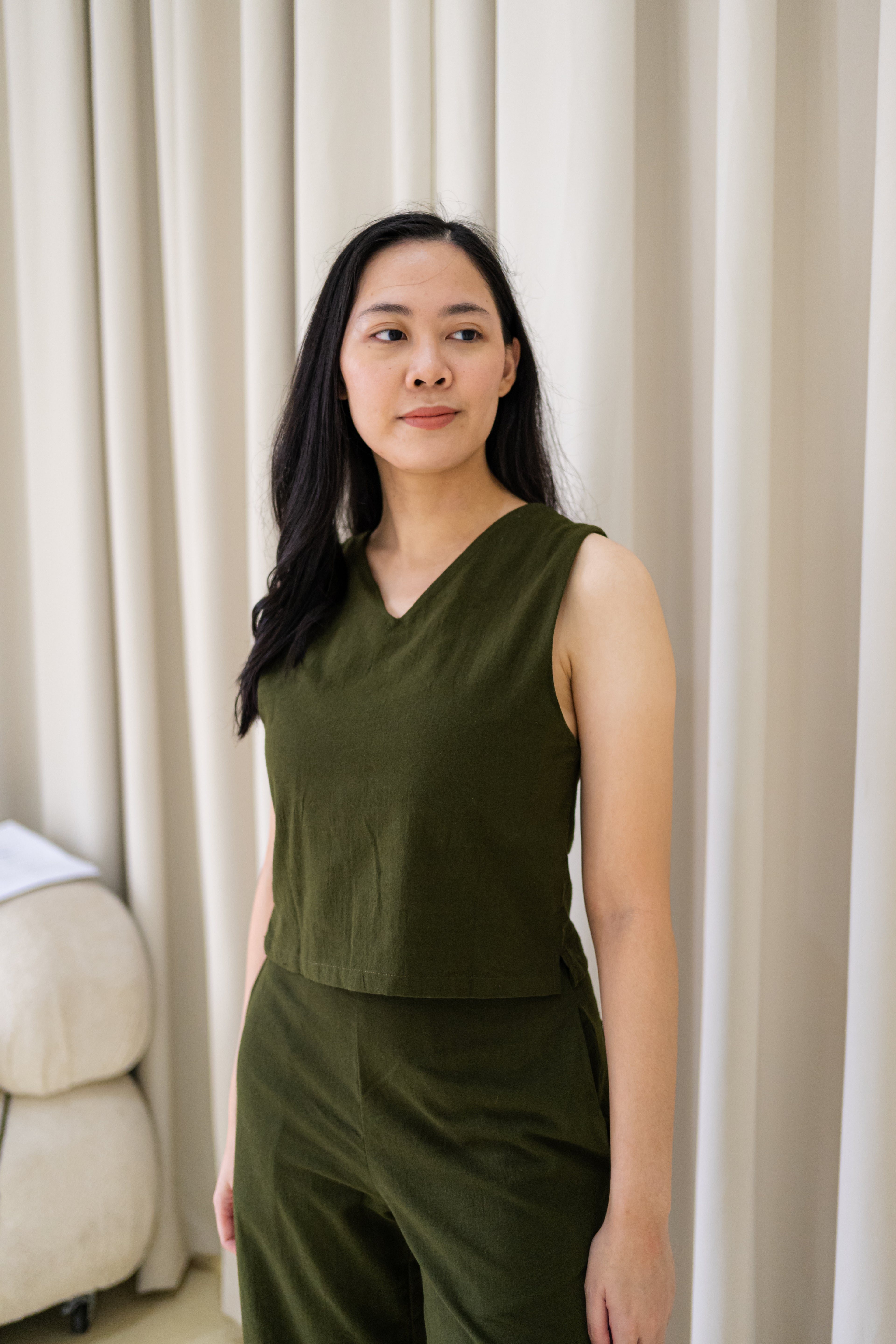 Evergreen Reversible Top - Moss