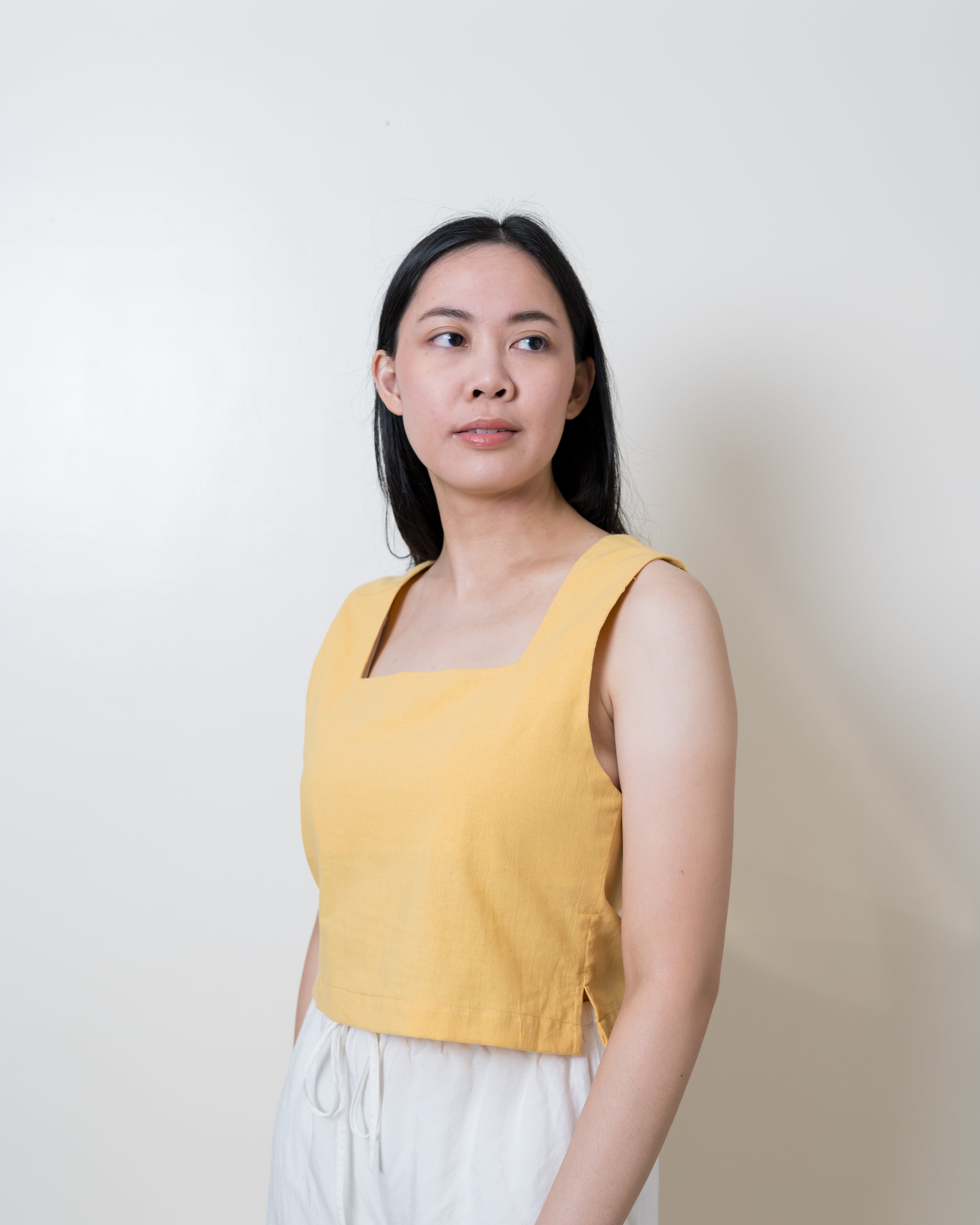 Evergreen Reversible Top - Sun Yellow