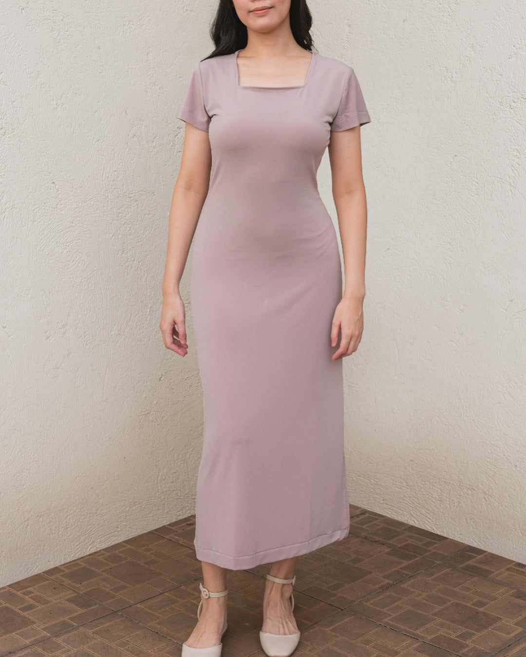 Soft Maxi Dress - Pale Plum